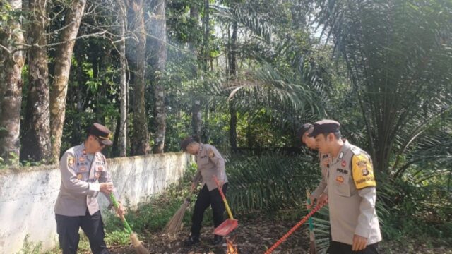 Wujudkan Lingkungan Ibadah yang Asri, Polres Musi Rawas Gelar Program “BELIDA” di 10 Gereja